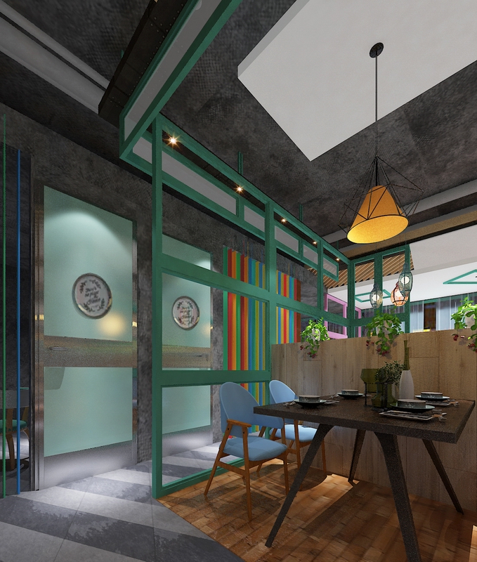 淮南青苔港式餐厅过道