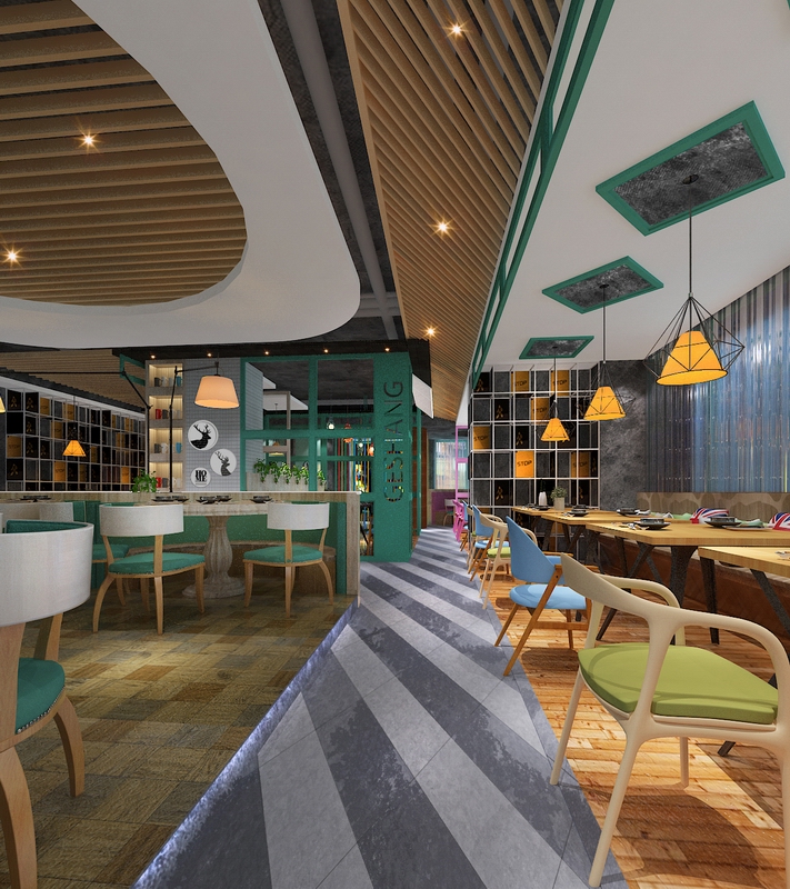 淮南青苔港式餐厅大厅
