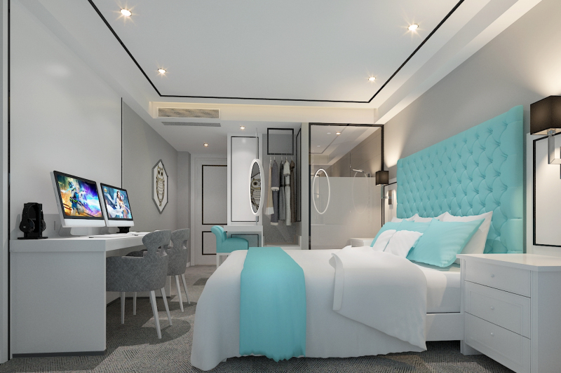 喆啡轻雅酒店双黑房