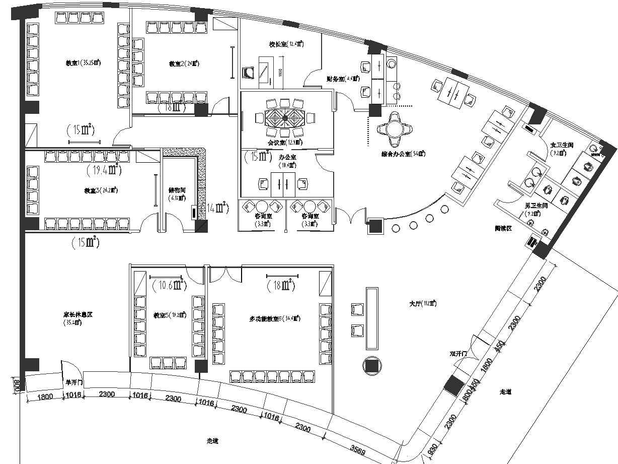 MEILONGKEY(美朗奇)少儿培训学校 平面图