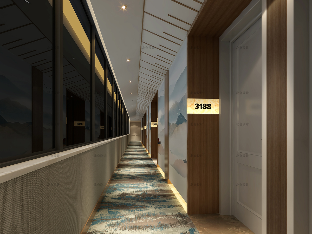 信华酒店过道设计