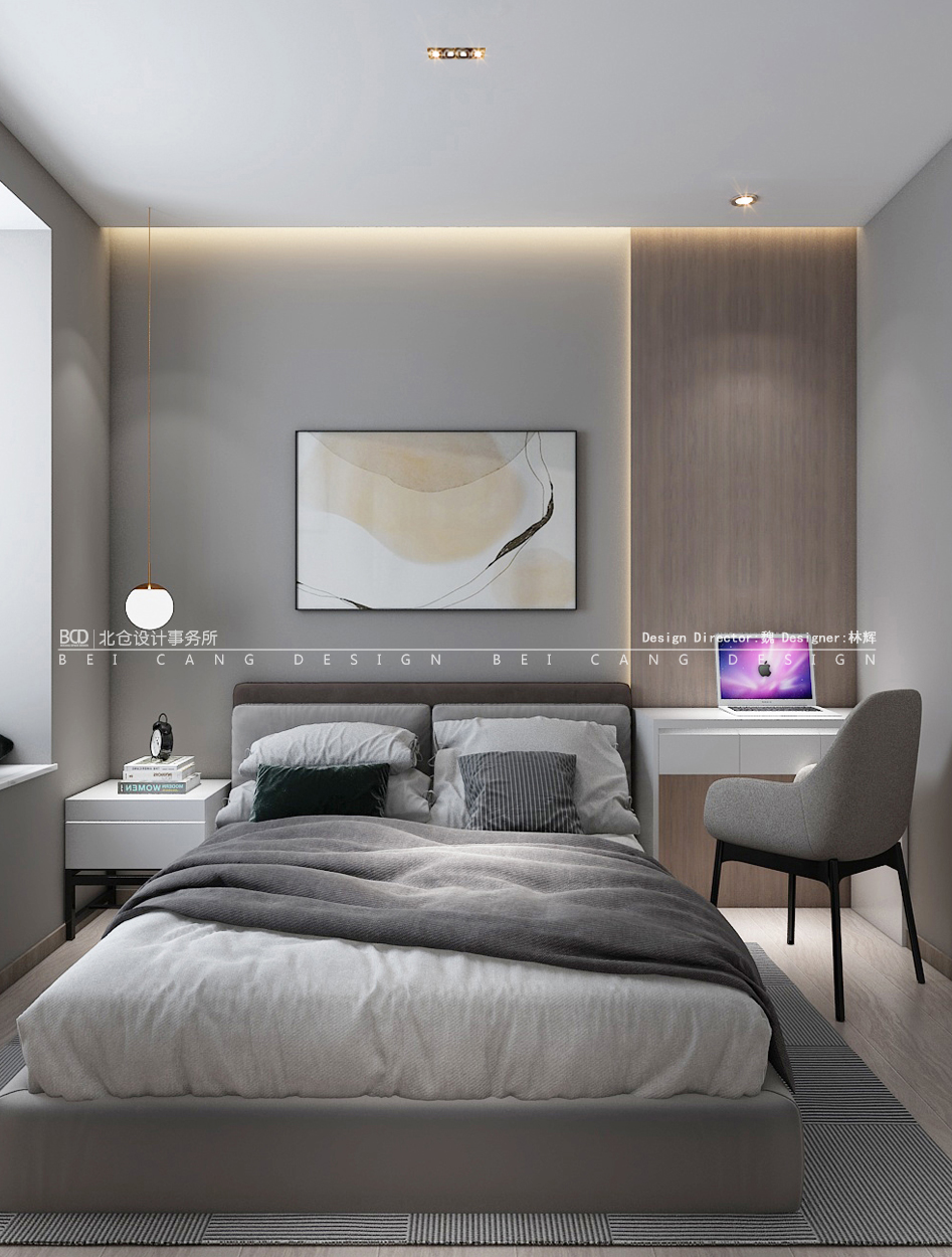网云小镇现代风格卧室效果图