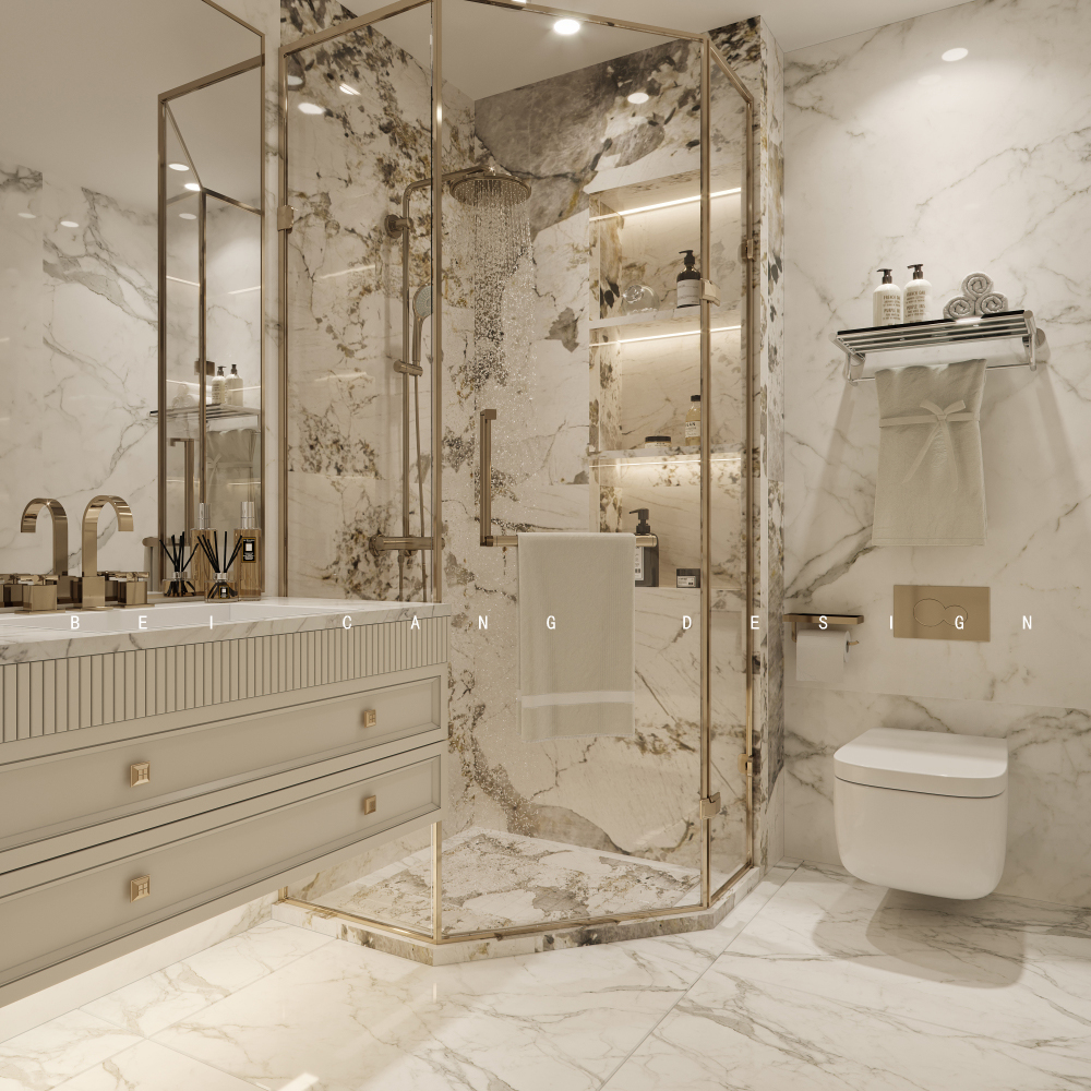 御香山叠拼法式客卫效果图