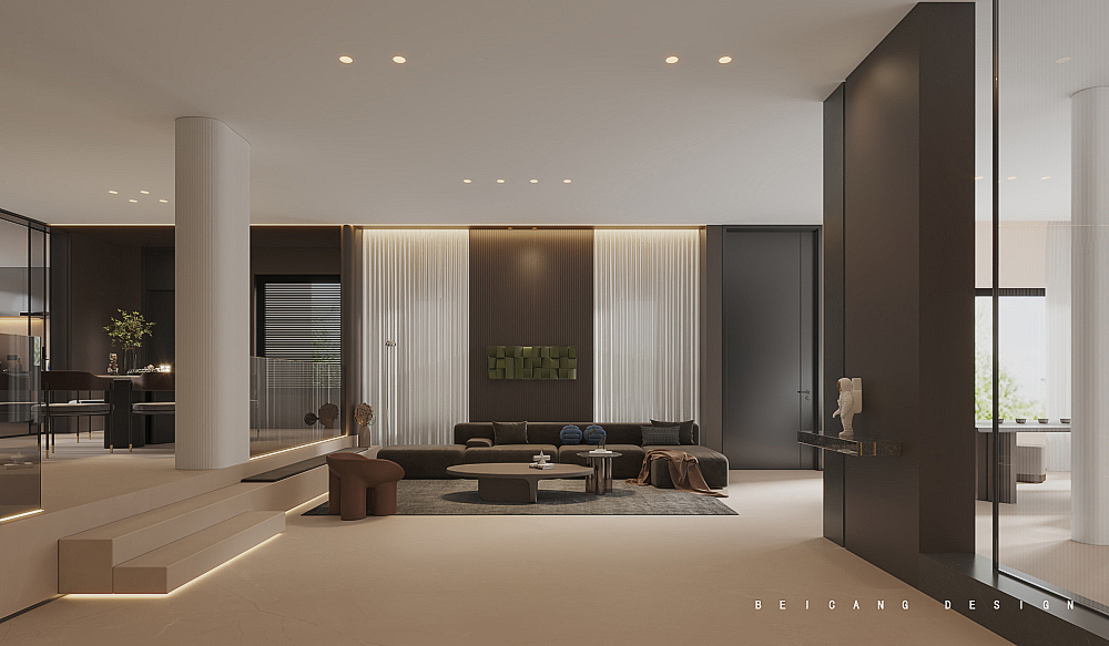 滟澜山别墅客厅设计