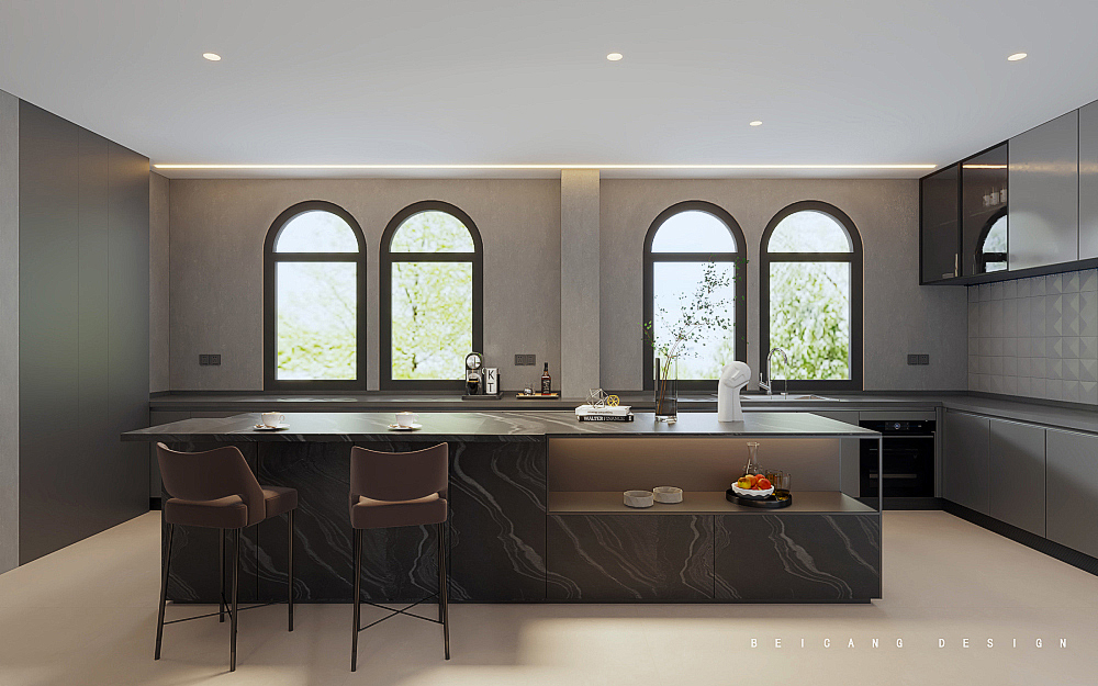 滟澜山别墅厨房设计