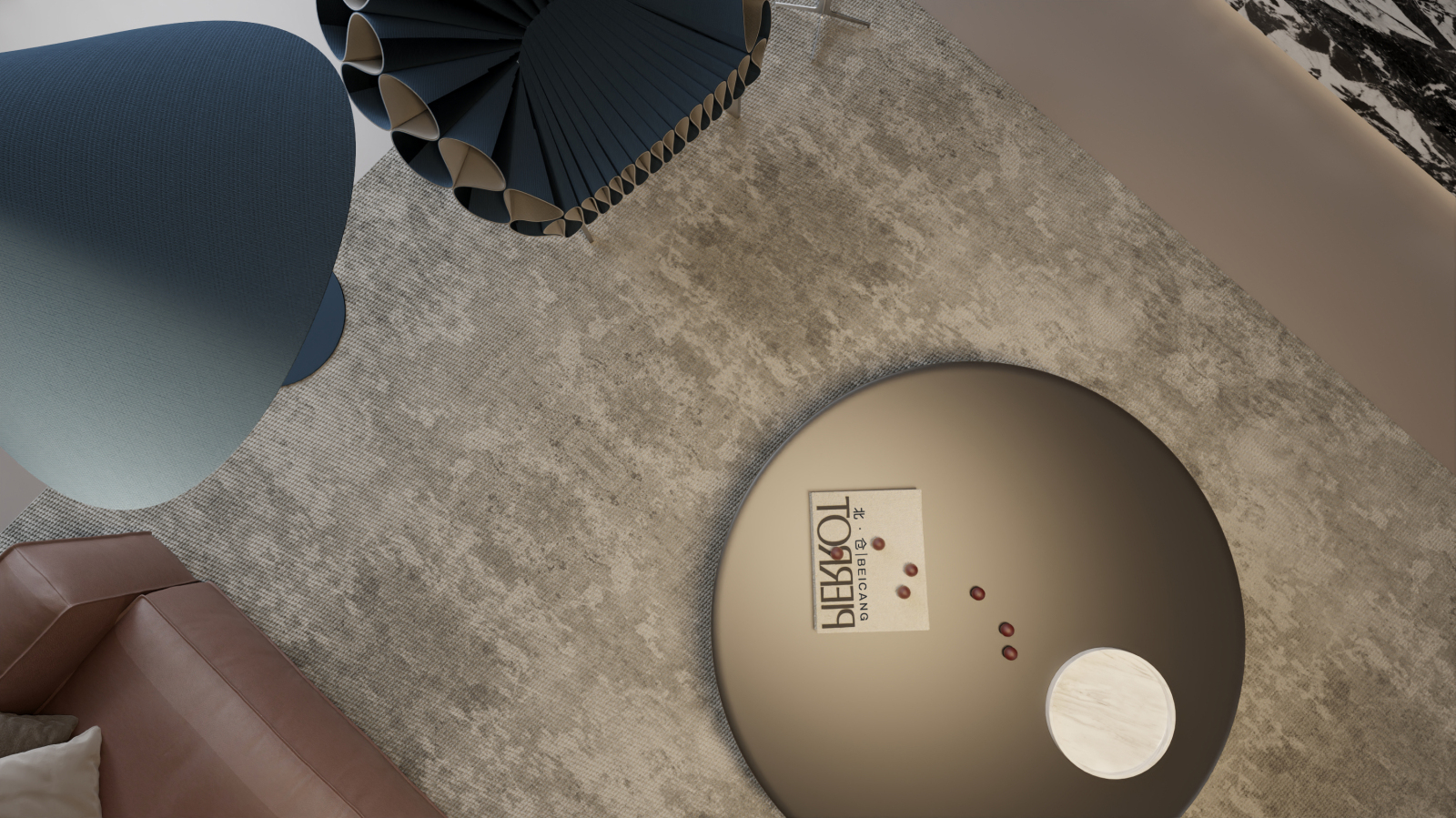 暗黑系客厅细节