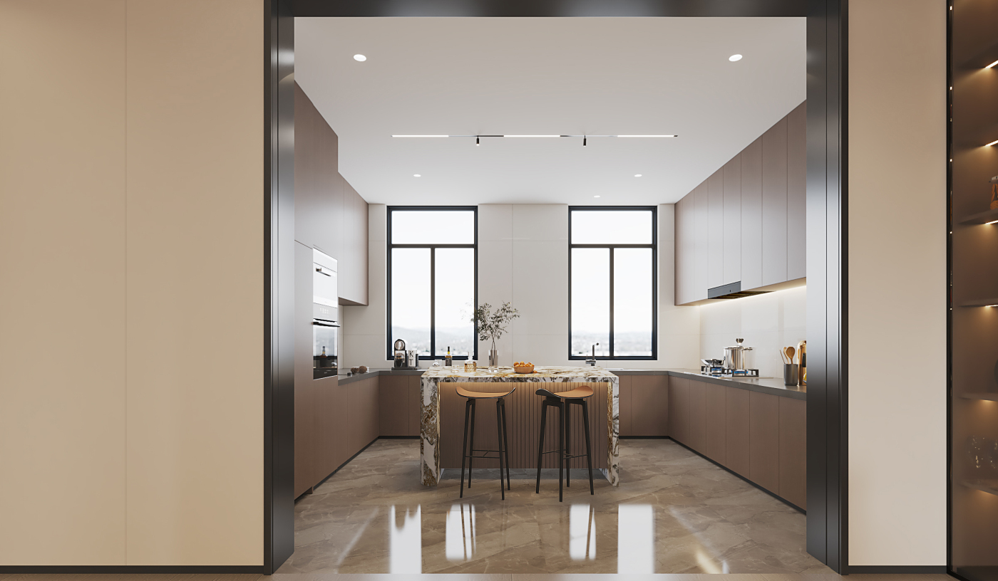 现代别墅厨房设计