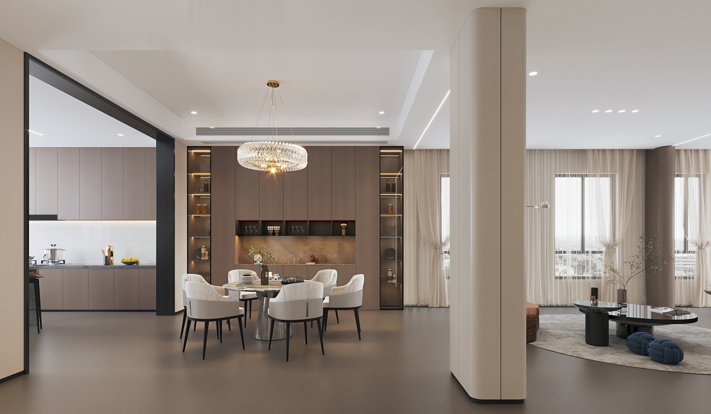 现代别墅餐厅设计