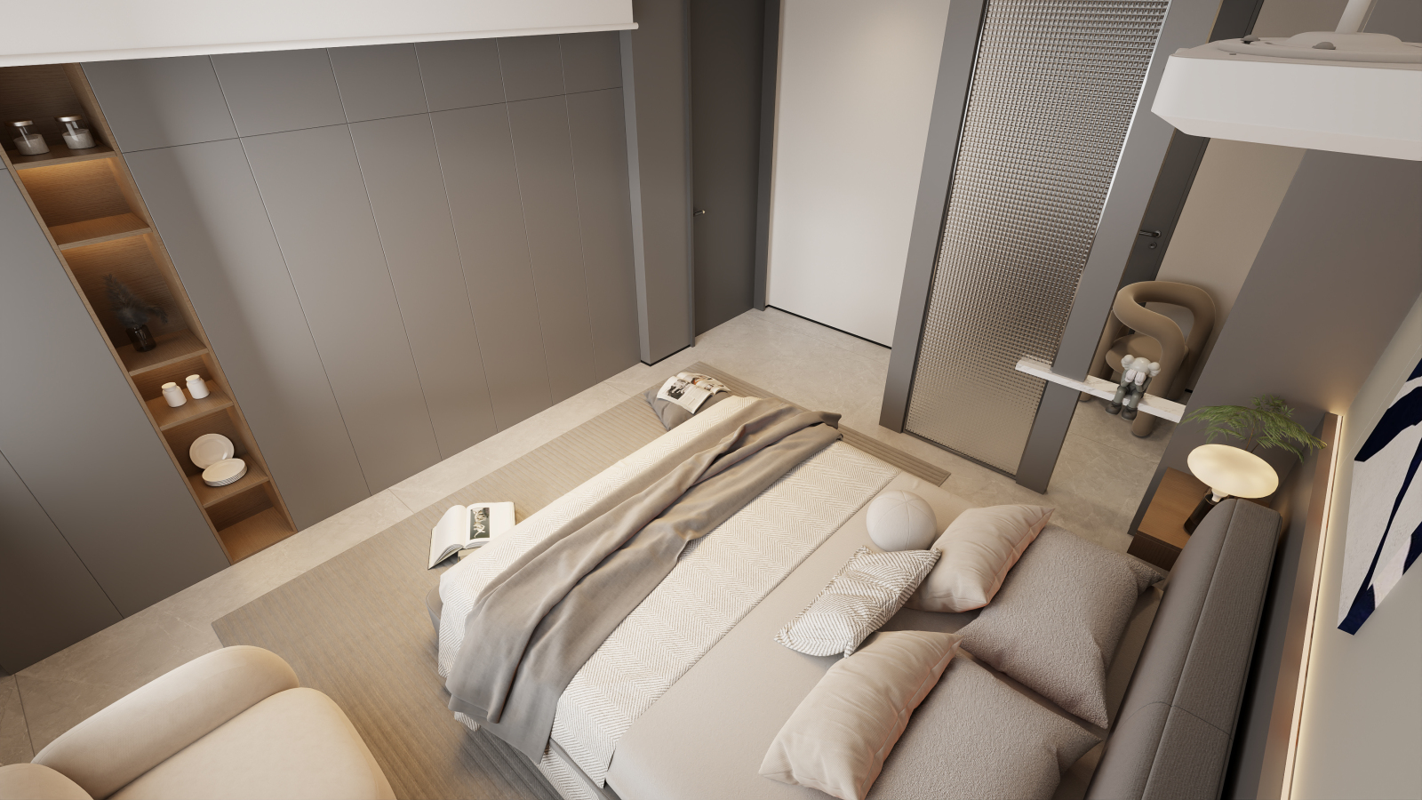 山水墅意式卧室