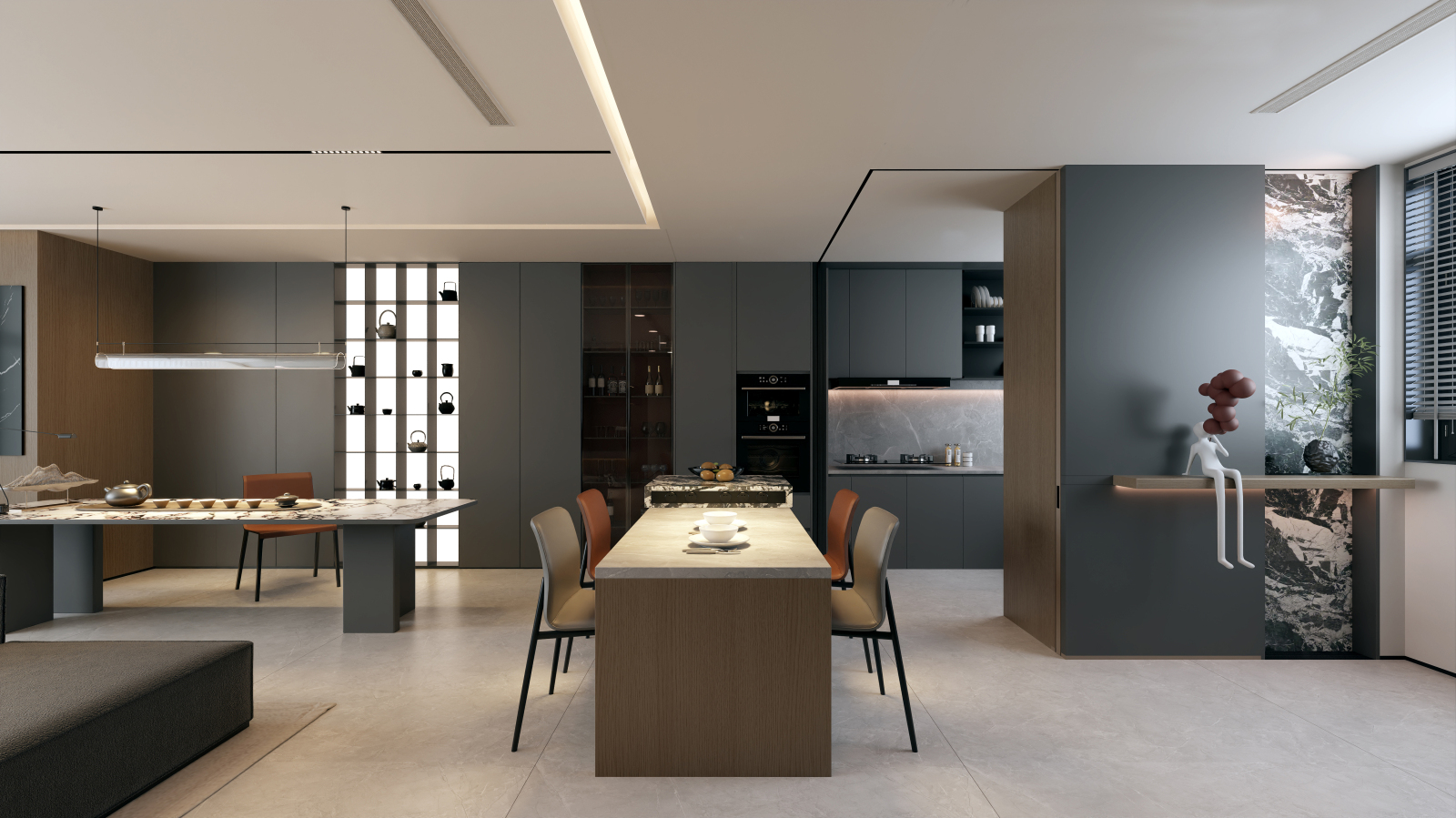 山水墅开放厨房